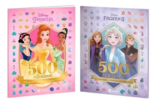 Livro De Atividades 500 Adesivos Disney Princesas - Bom Preço Magazine