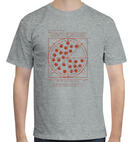 Playera Diseño Vitruvian Pizza