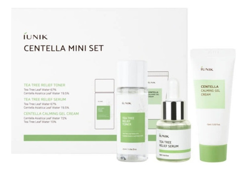 Iunik] Centella Mini Set Cosmetico Coreano Tipo De Piel Acneica