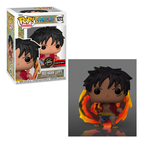 Red Hawk Luffy Chase Funko Pop 1273 / One Piece / Aaa Glows