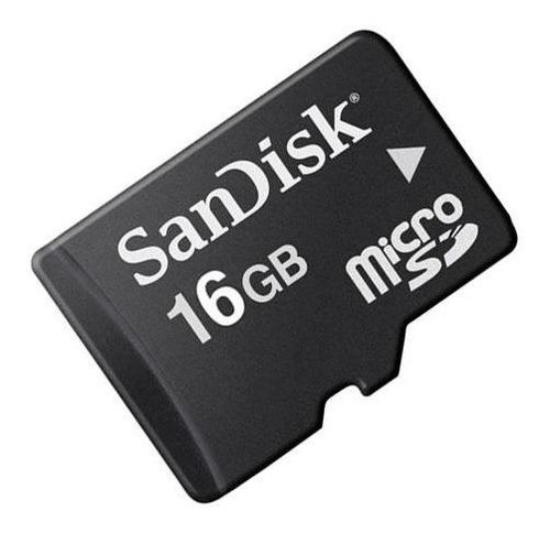 Cartão De Memória Sandisk Micro Sd 16gb Com Adaptador