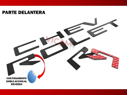 Kit De Emblemas Para Tapa Chevrolet Cheyenne Tipo Nuevo