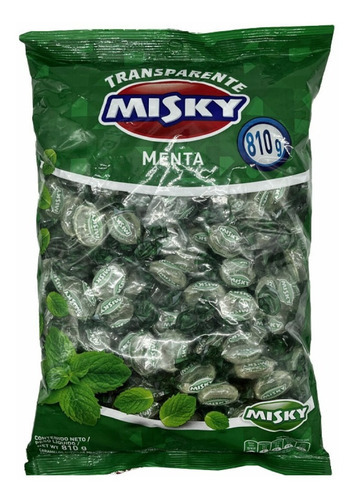 Caramelos Misky Menta  Bolsa De 810 Gramos Srj