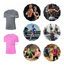 Comprar Playera Deportiva Dama Manga Corta Gym Correr Polera Melange