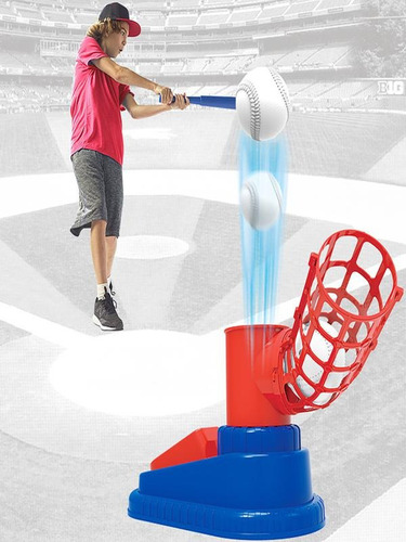 N 6u Tee Ball Set, Lançador Automático De Beisebol Ao Ar