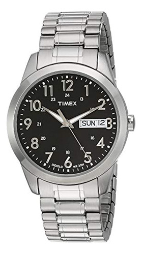 Reloj De Hombre Timex T2m932 South Street Sport Negro / Plat
