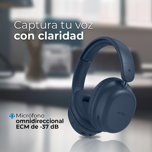 Audífonos Inalámbricos Over Ear Honour 2 Plus Hp626 Advanced Color Azul