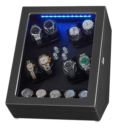 8+5 Madera Relojes Automáticos Devanadera Caja Rotador