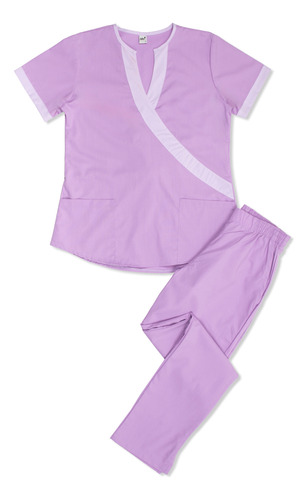 Ambo Oh! Wear Uniforme Médico - Amalia Poly Violeta Con Lila