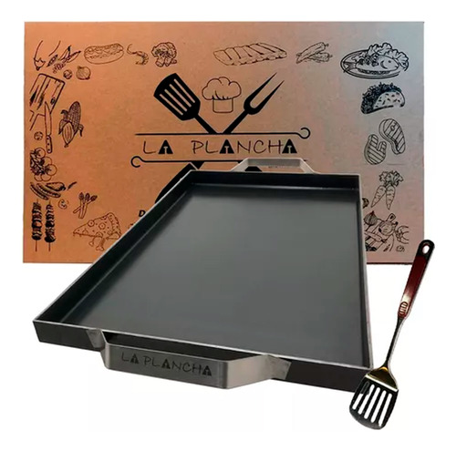 Plancha Chivitera Chivitos Chapa Hierro + Regalo - Acerix