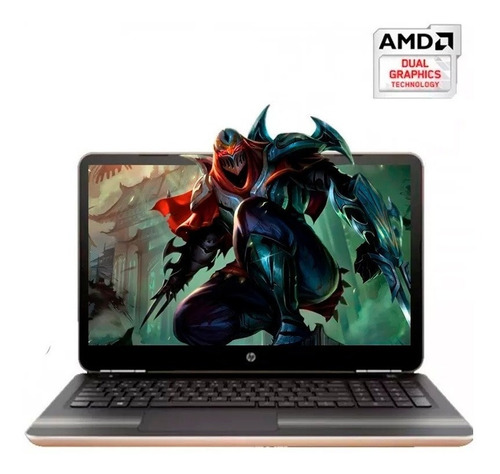 Laptop Hp Gamer Amd A9 15.6  Quadcore 1tb 12gb Dvd R5 Win10 (Reacondicionado)