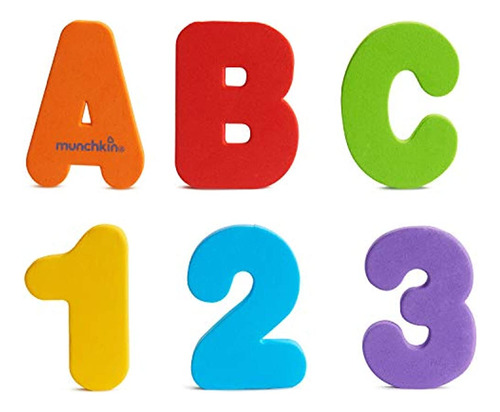 Munchkin Letters And Numbers Bath Toys, 36 Count