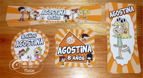 Stickers Candy Bar Golosinas Personalizadas  The Loud House