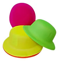 Comprar 10 Sombreros Gorros Bombin Fluor Carnaval Cotillon Luminos