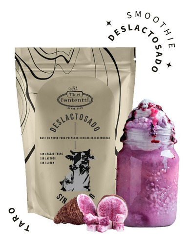Smoothie Taro Vegetal Arroz Deslactosado 1kg Base Tibiri.
