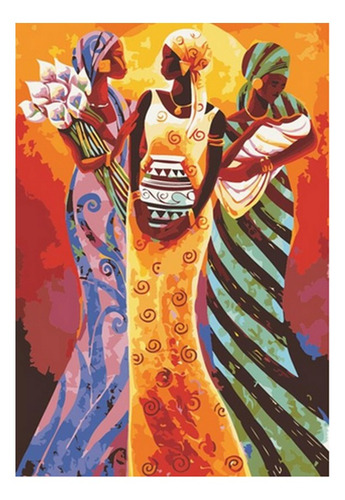 Pintura Numerada Mulheres Africanas_p2