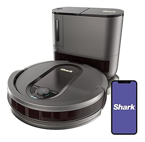 Robot Aspirador Shark Av911s Ez Con Base Autovaciable, Sin B Color Gray sharkninja