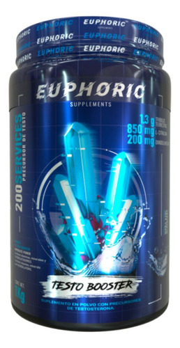 Precursor De Testoterona Euphoric Fenogreco Damiana 200 Serv Sabor Mora Azul