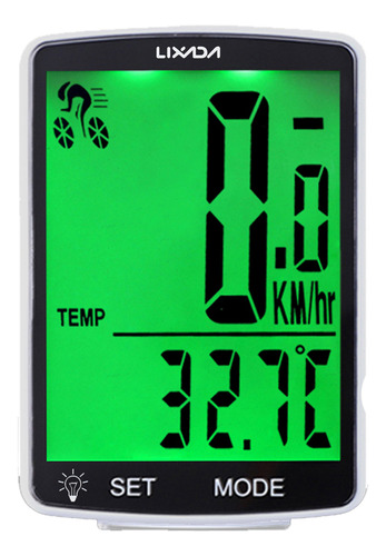 Medidor De Velocidad Para Bicicleta, Temperatura Medible, Co