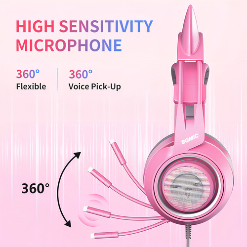Auriculares Estéreo Para Juegos Somic G951s Pink - Ps4, Xbox
