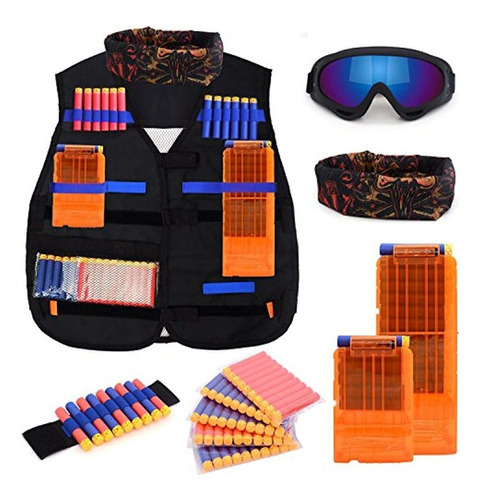 Kit De Chaleco Táctico Para Niños Nerf N-strike Elite Series