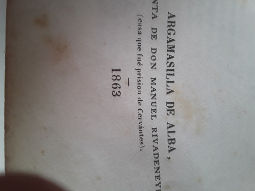 Libro Antiguo Madrid 1863 - Don Quijote De La Mancha