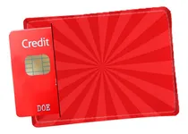 Comprar Porta Cartão De Credito Vermelho Efeito Raios Sol