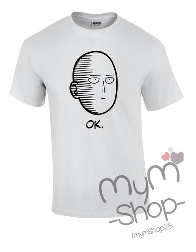 Playera One Punch Man Camiseta Oppai Camisa Saitama Manga Dc