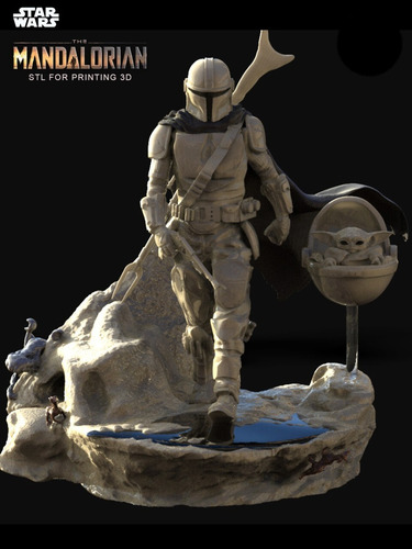 The Mandalorian Stl Archivo Para Impresion En 3d Star Wars