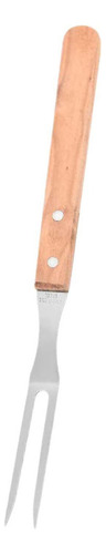 Tenedor De Acero Inoxidable Con Mango De Madera Compatible