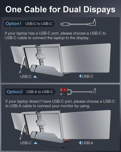 Extensor De Pantalla De La Computadora Portátil Yutoo Triple