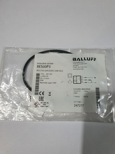Imagen 3 de 3 de Balluff Bes 516-324-g-e4-c-s49-00,2 Sensor Inductivo
