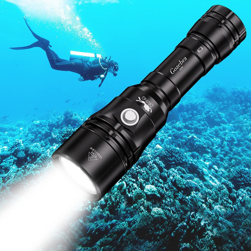 Linterna Buceo D20 3200 Lumene Luz Recargable Bajo Agua