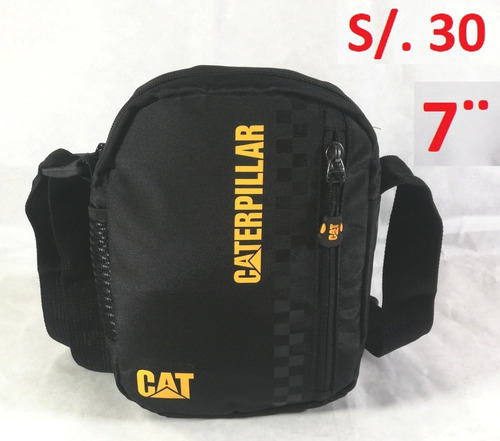 Imagen 1 de 7 de Morral Caterpillar Porta Tablet iPad Hasta 7 Pulgadas