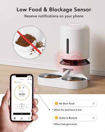 Comedero Con Sensor De Nivel De Comida Plaf103 Petlibro