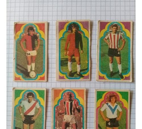 Figuritas Fútbol Argentino 1975 X 6