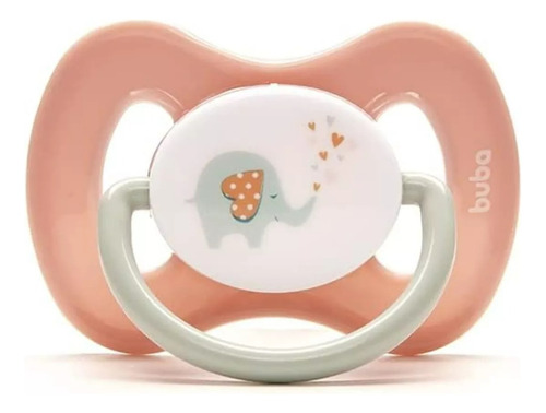 Chupeta Comfort Buba Bico Simétrico Tam 2 +6m Rose 0-6 Meses
