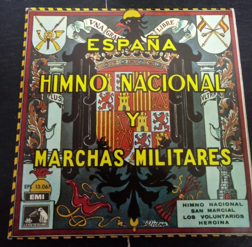 España Himno Nacional Y Marchas Militares 1958 Vinilo Simple