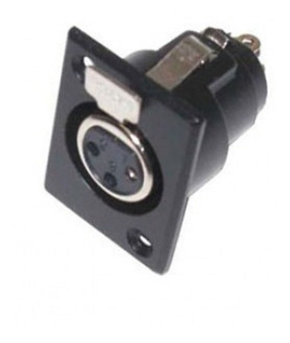 Conector Canon Xlr Hembra Niquel P Chasis Para Armar Cajas 