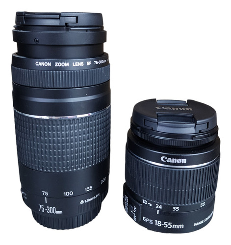 Camara Reflex Digital Canon Eos Rebel T7 Lente Ef 75-300mm