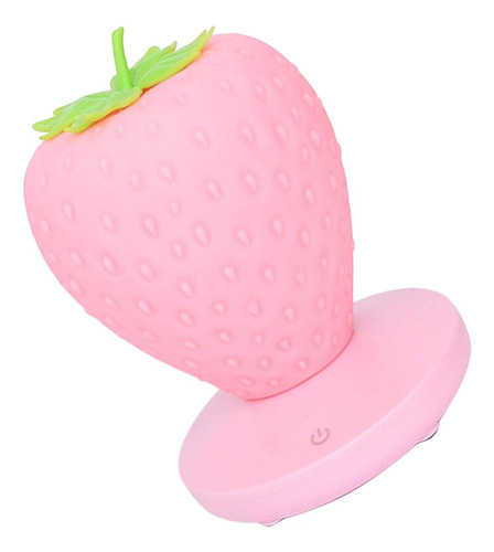Strawberry Night Light Kids Bedside Lamp Cute Silicone