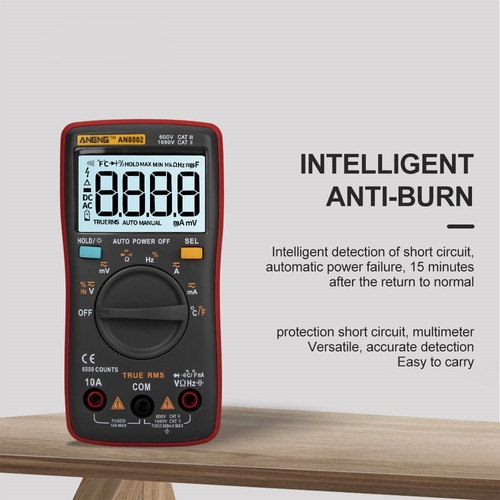 Guangchuan Aneng An8002 6000 Conta Com True Rms
