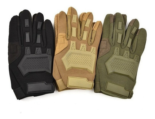 Pantalla táctil retro Glova para hombre, moto, color verde militar, talla M