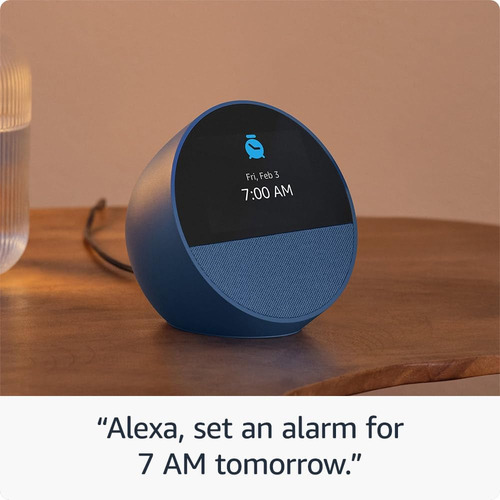 Amazon Echo Spot Bocina Inteligente 2024 Alexa Color Blanco