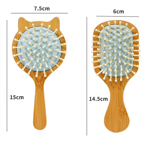 Juego De 2 Cepillos Para El Cabello, Cepillo Para