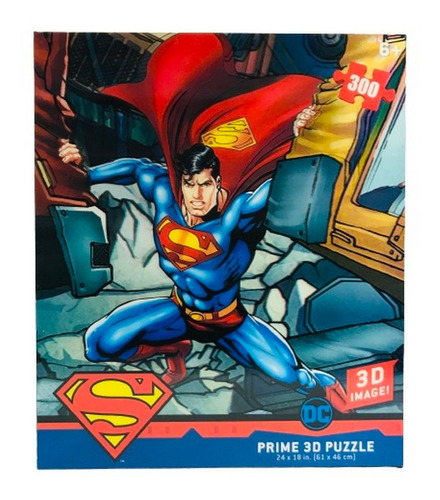 Puzzle Superman X 300 Pzas Prime 3d Rompec Ar1 32531 Ellobo