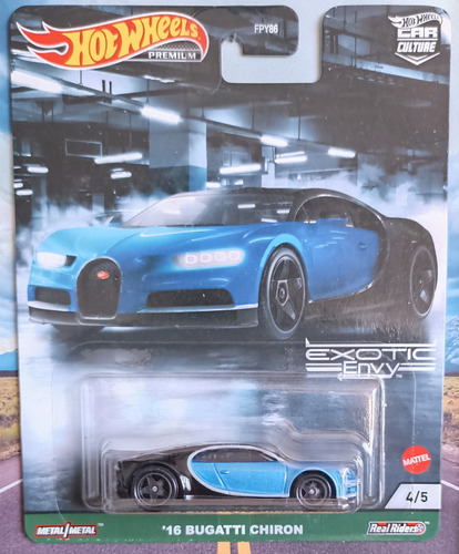 Hot Wheels Premium - 16 Bugatti Chiron Car Culture