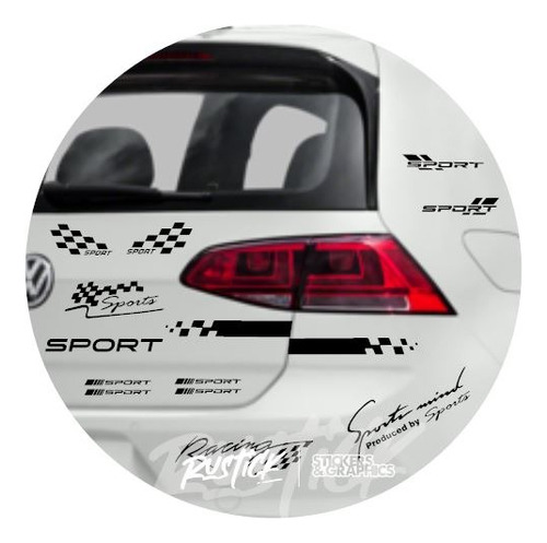Stickers Calcos Sport Mind Racing Pack X15 Vinilos Multilogo