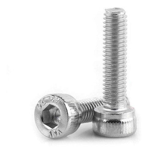 20 Unidades Tornillo M12 X60mm Inox Allen Cabeza Cilíndrica