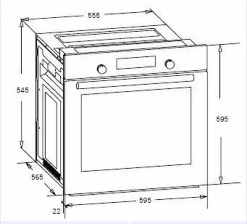 Imagen 2 de 5 de Horno Electrico Franke Spar Gn86 6545-067 60 Cm